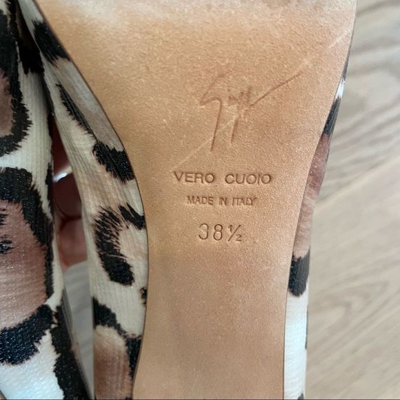 Giuseppe Zanotti Peep-Toe Heels | Black Patent Leather Stilettos | Size 38 1/2 - Picture 6 of 11